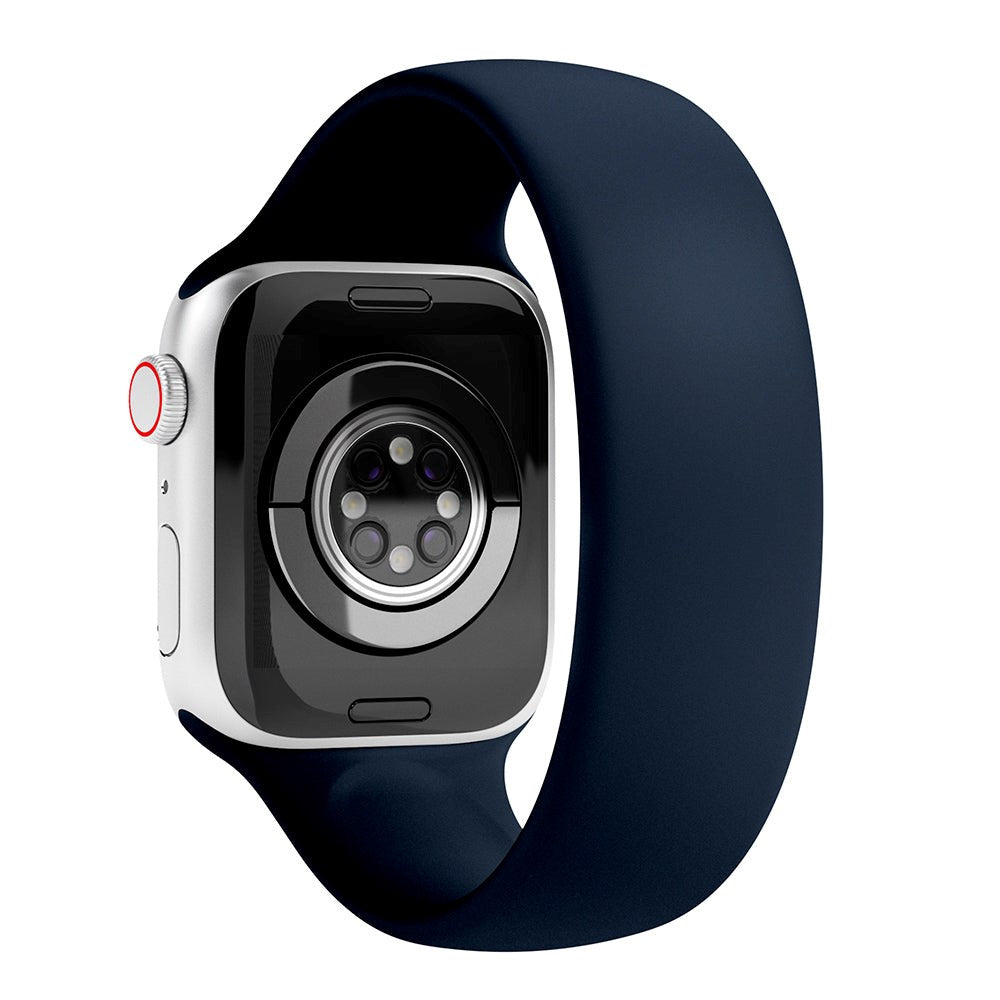 Vonmählen Apple Watch (42/44/SE/45/46/49mm) Solo Loop Small Silikone Rem - Mørkeblå