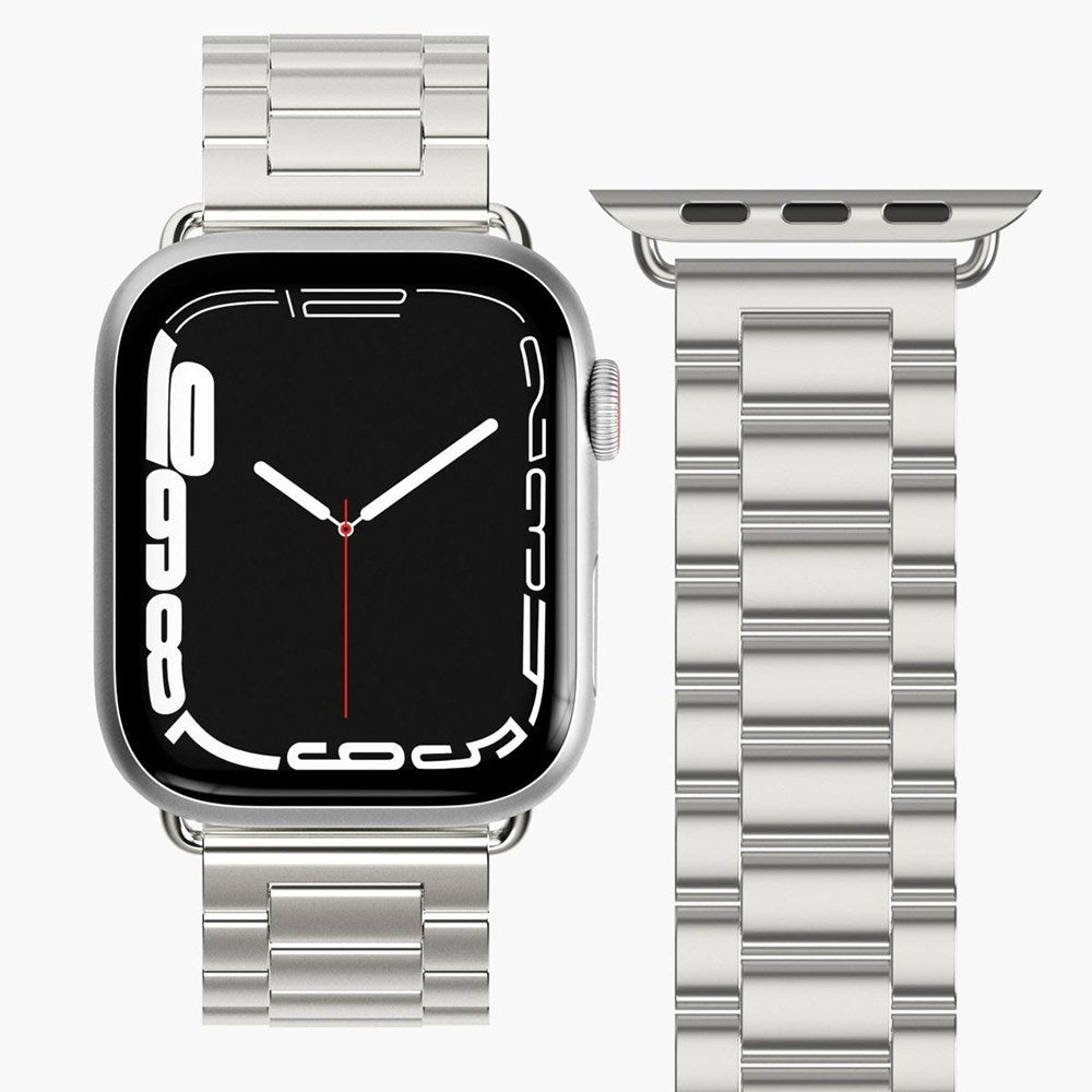 Apple Watch (38/40/SE/41/42mm) Vonmählen Link Bracelet Stainless Steel Rem - Sølv