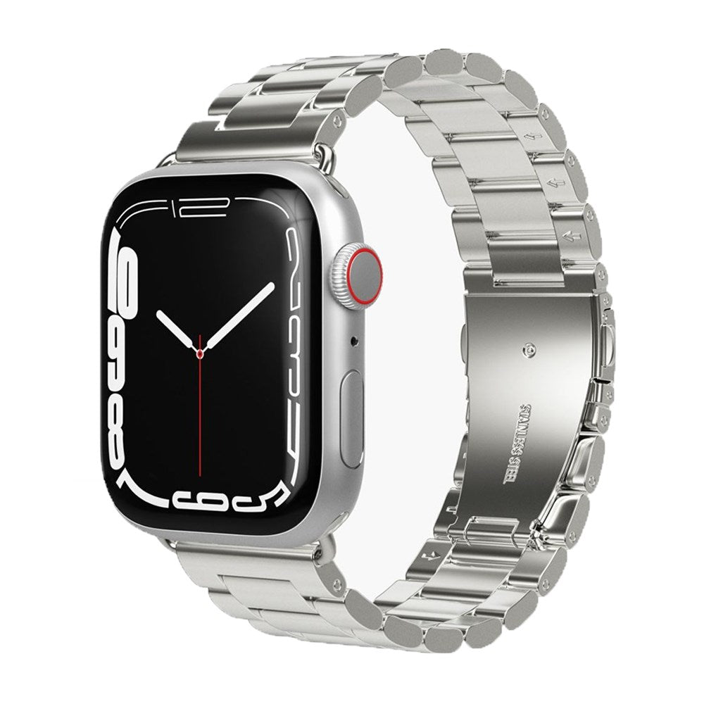 Apple Watch (38/40/SE/41/42mm) Vonmählen Link Bracelet Stainless Steel Rem - Sølv