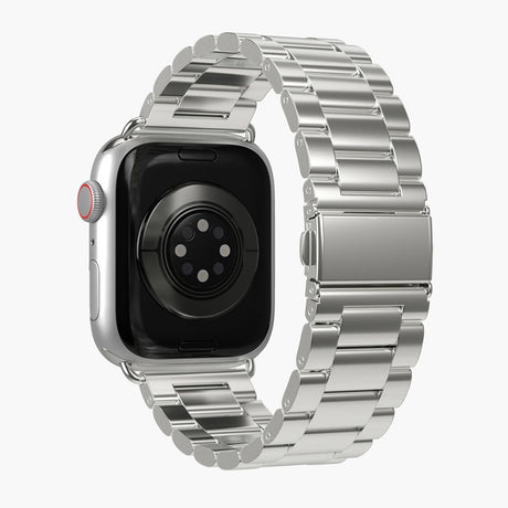 Apple Watch (42/44/45/SE/49mm) Vonmählen Link Bracelet Stainless Steel Rem - Sølv