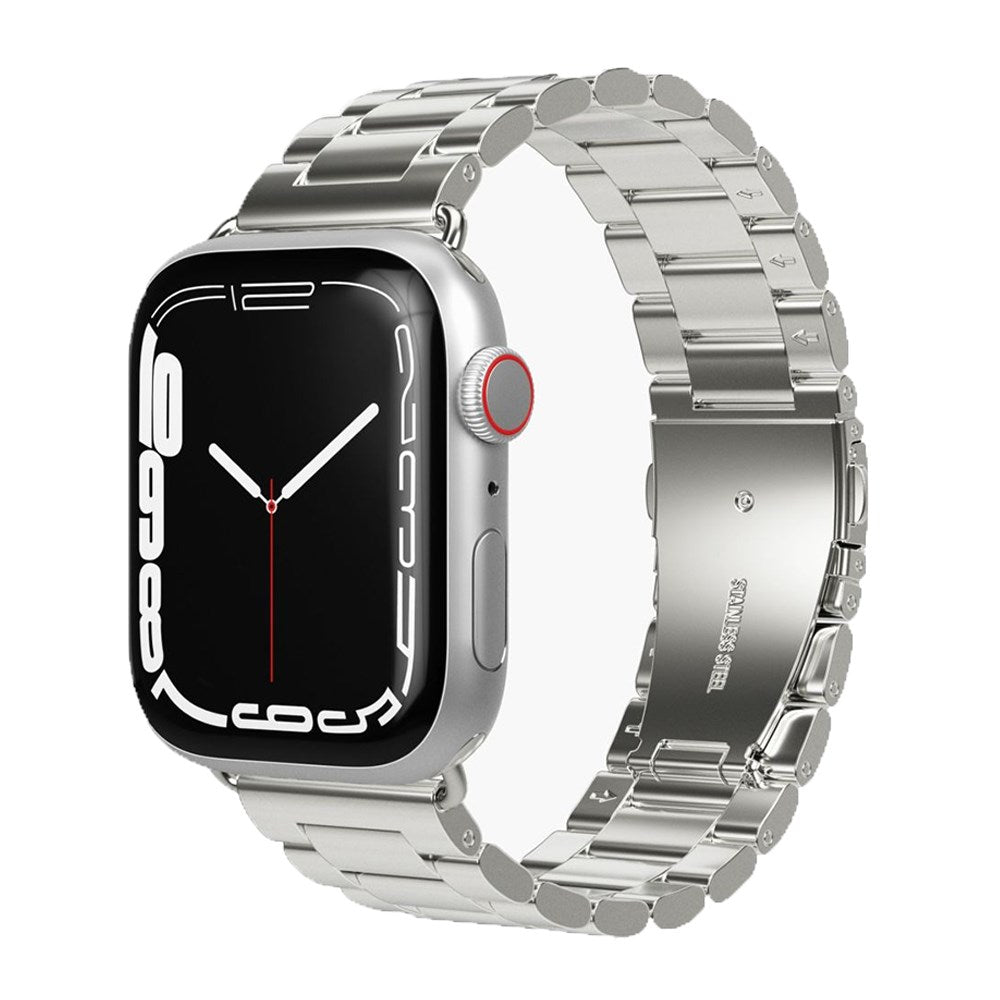 Apple Watch (42/44/45/SE/49mm) Vonmählen Link Bracelet Stainless Steel Rem - Sølv