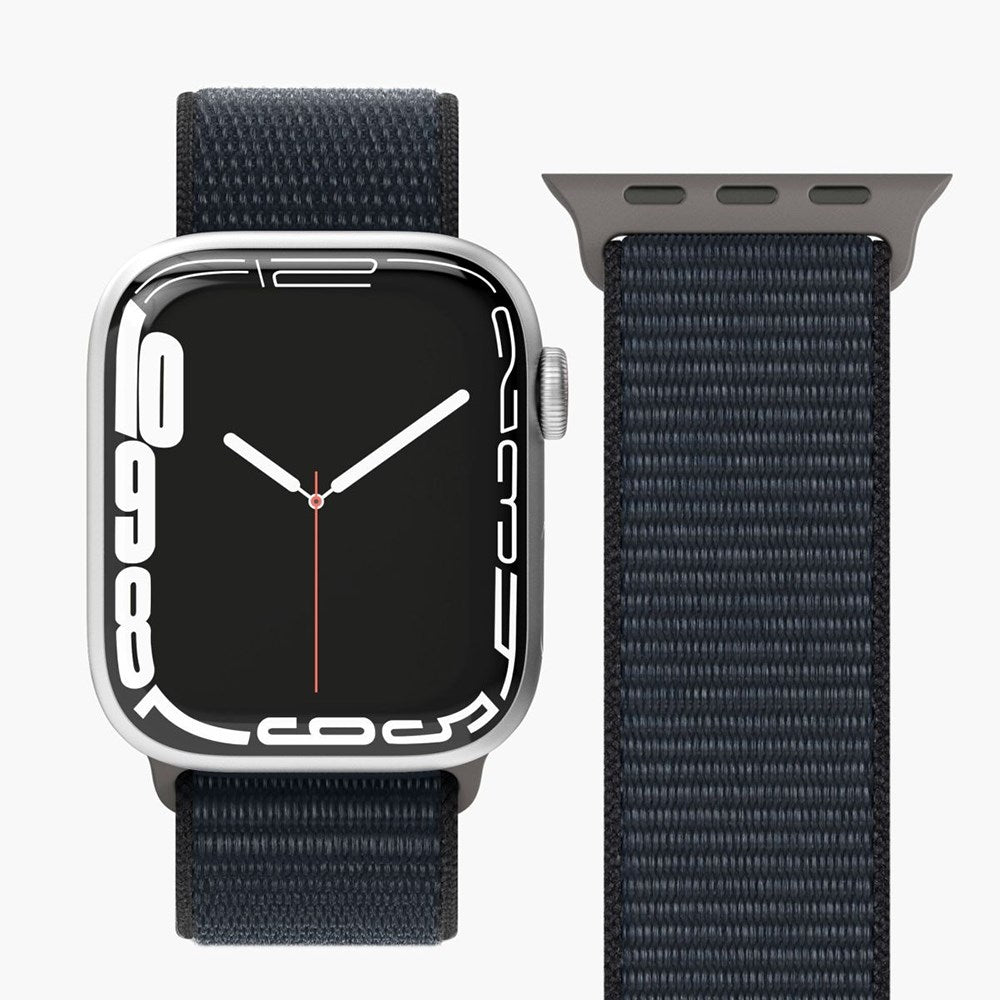 Apple Watch (38/40/SE/41/42mm) Vonmählen Fitness Loop Nylon Urrem - Mørkegrå