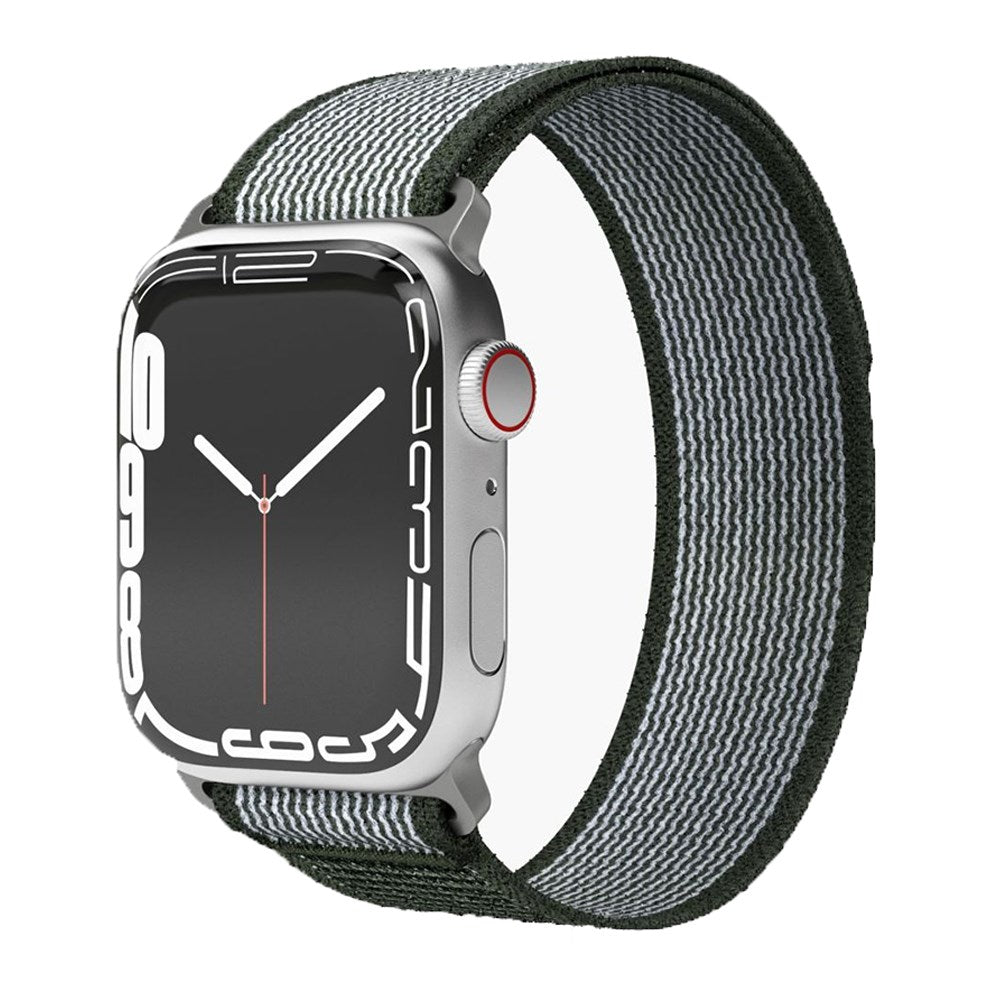 Vonmählen Apple Watch (38/40/SE/41/42mm) Trekking Loop Nylon Urrem - Hvid / Grøn