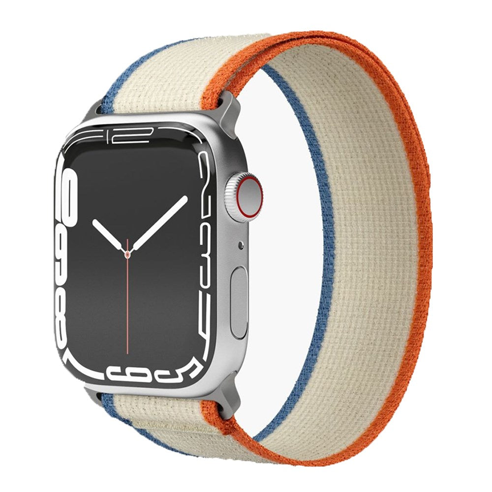 Vonmählen Apple Watch (42/44/45/SE/49mm) Trekking Loop Nylon Urrem - Orange / Beige