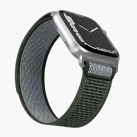 Vonmählen Apple Watch (42/44/45/SE/49mm) Trekking Loop Nylon Urrem - Hvid / Grøn