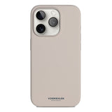 Vonmählen iPhone 15 Pro Eco Silikone Bagside Cover - MagSafe Kompatibel - Beige