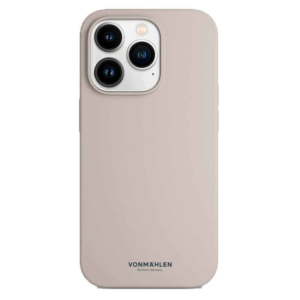 Vonmählen iPhone 13 Pro Eco Silikone Bagside Cover - MagSafe Kompatibel - Beige