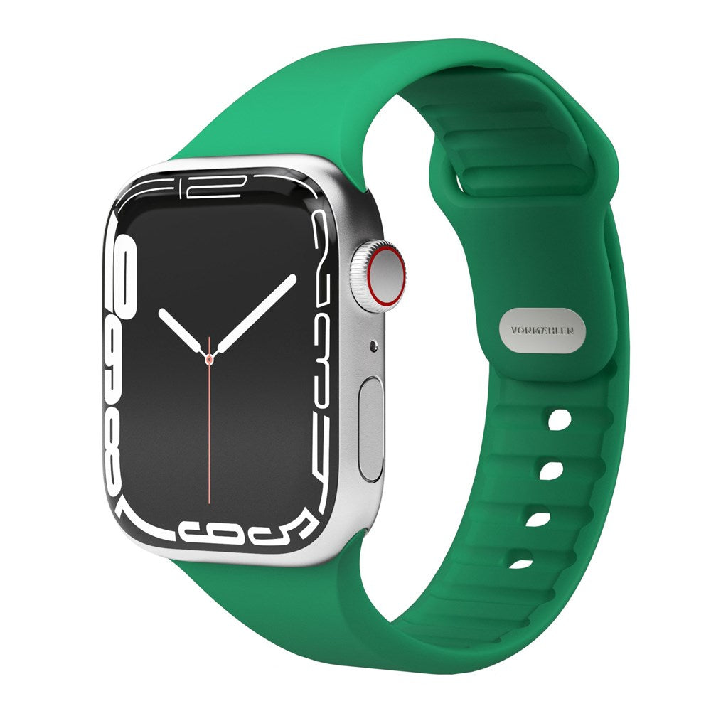 Vonmählen Apple Watch (42/44/SE/45/46/49mm) Classic Band 2 Genanvendt Silikone Rem - Grøn