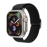 Vonmählen Apple Watch (38/40/SE/41/42mm) Woven Loop Nylon Urrem - Black