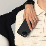 Vonmählen iPhone 16 Like Leather Bagside Cover - MagSafe Kompatibel - Black