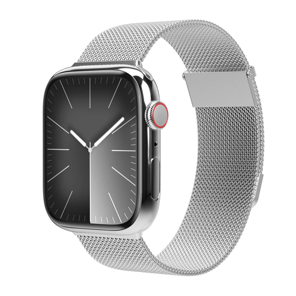 Vonmählen Apple Watch (38/40/SE/41/42mm) Milanese Loop 2 Rustfrit Stål Rem - Sølv