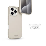 Vonmählen iPhone 16 Pro Eco Silikone Bagside Cover - MagSafe Kompatibel - Cream