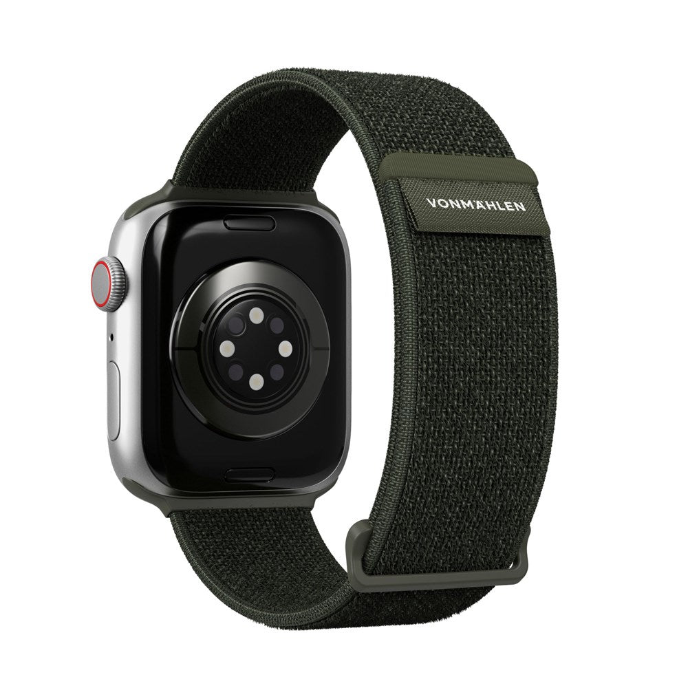 Apple Watch (38/40/SE/41/42mm) Vonmählen Fitness Loop 2 Nylon Urrem - Grøn