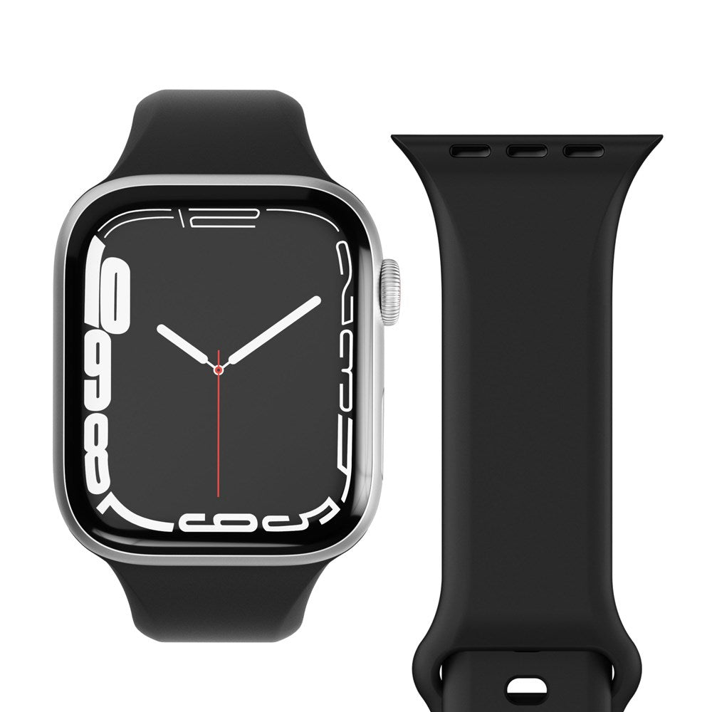 Vonmählen Apple Watch (38/40/SE/41/42mm) Classic Band 2 Genanvendt Silikone Rem - Sort