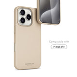 Vonmählen iPhone 16 Pro Max Like Leather Bagside Cover - MagSafe Kompatibel - Cream