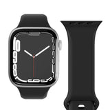 Vonmählen Apple Watch (42/44/SE/45/46/49mm) Classic Band 2 Genanvendt Silikone Rem - Sort