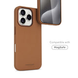 Vonmählen iPhone 16 Pro Max Like Leather Bagside Cover - MagSafe Kompatibel - Brown