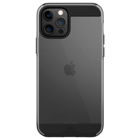 iPhone 14 Pro Black Rock Air Robust Bagside Cover - Gennemsigtig / Sort