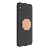 POPSOCKETS Pebbled Vegan Leather Rose Gold Premium Holder og Stand