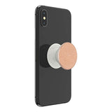 POPSOCKETS Pebbled Vegan Leather Rose Gold Premium Holder og Stand