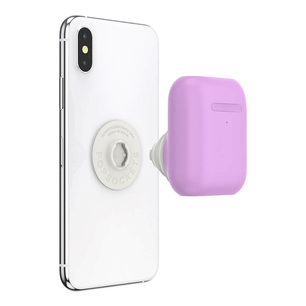 POPSOCKETS AirPods Holder Iris Purple Aftageligt Greb med Case - Lilla