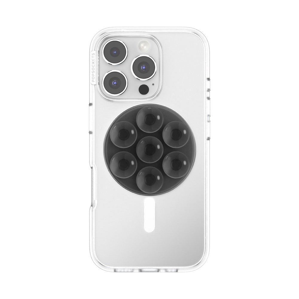 POPSOCKETS PopGrip Translucent Black MagSafe Aftageligt Greb - Sugekopper