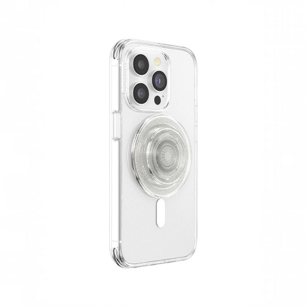 POPSOCKETS PopGrip MagSafe - Stander & Greb - Clear Glitter