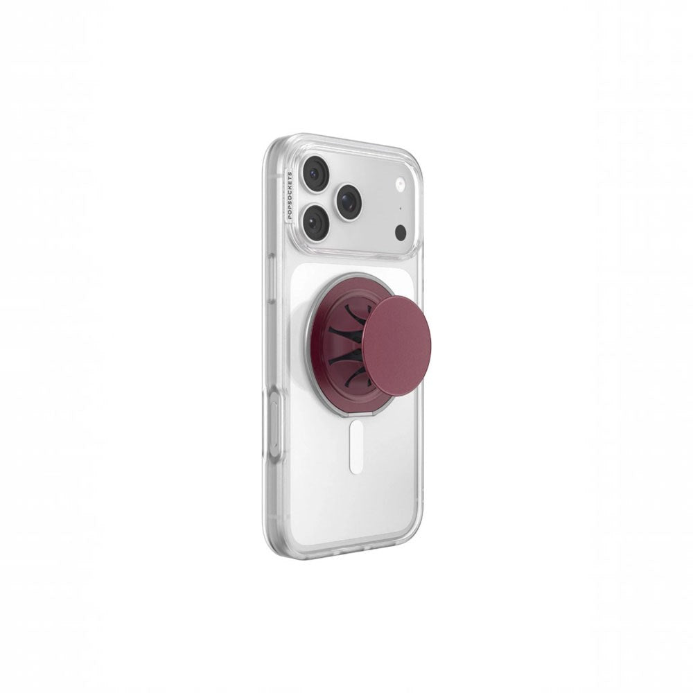 POPSOCKETS Low-Pro MagSafe med Standerfunktion - Burgundy
