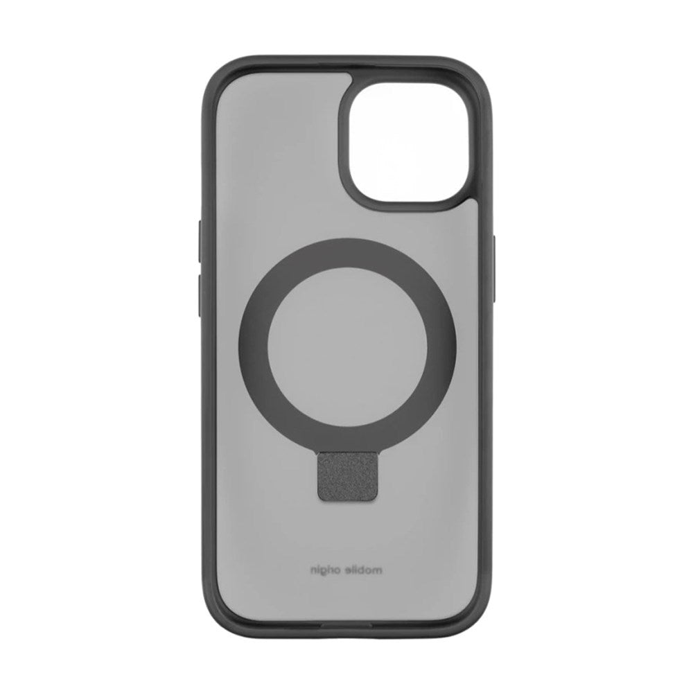 iPhone 15 Mobile Origin RingMag Fleksibelt Plastik Bagside Cover - Sort / Gennemsigtig