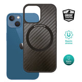 iPhone 14 Plus 4Smarts Carbon Bagside Cover m. UltiMag - MagSafe Kompatibel - Sort