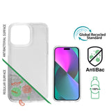 iPhone 14 Pro 4Smarts AntiBac Eco Bagside Cover - 100% Genbrugsplast - Gennemsigtig