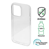 iPhone 14 Pro 4Smarts AntiBac Eco Bagside Cover - 100% Genbrugsplast - Gennemsigtig