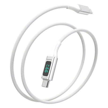 4smarts DigitCord 100W USB-C til USB-C Kabel (PD) - 1.5m. - Hvid