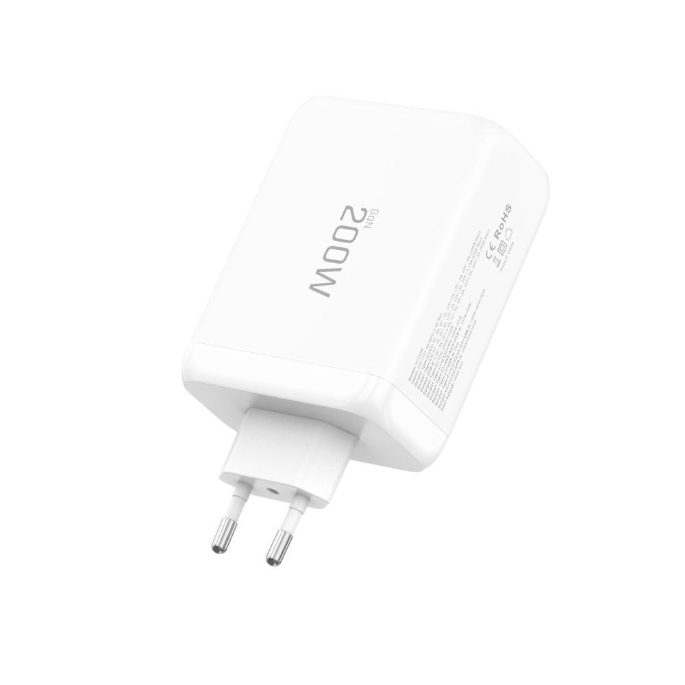 Tech-Protect Vægoplader m. 3x USB-C / 1x USB-A - 200W - Hvid
