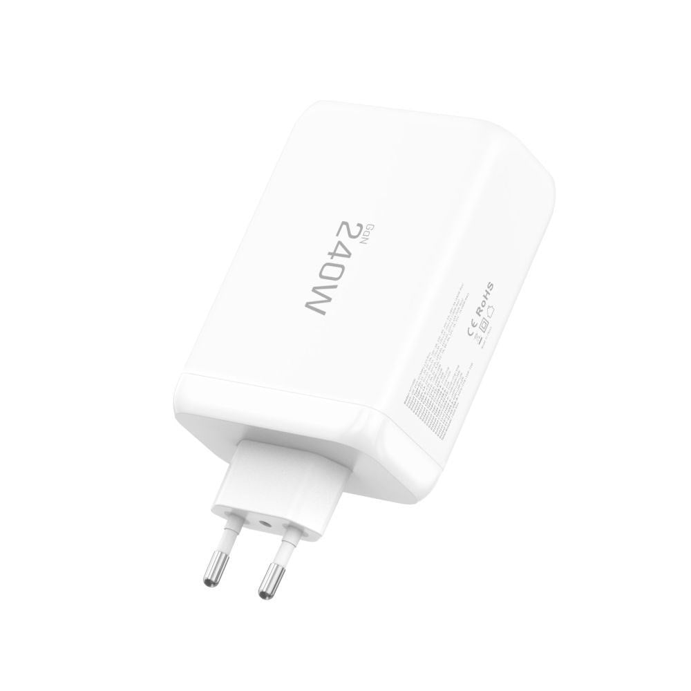 Tech-Protect Vægoplader m. 3x USB-C / 1x USB-A - 240W - Hvid