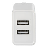 4smarts VoltPlug Dual 24W Vægoplader m. 2 x USB-A - Hvid