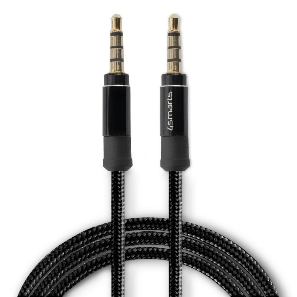 4smarts SoundCord Minijack Lyd Kabel 3.5mm - 1m - Sort