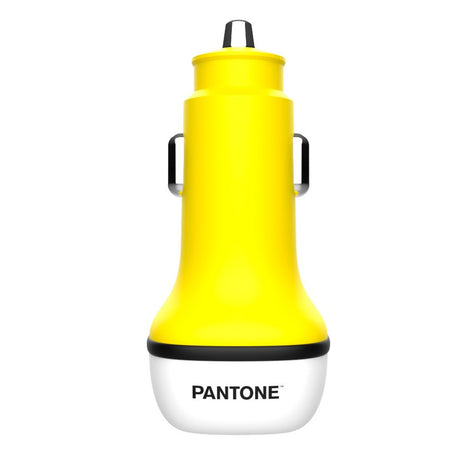 Pantone Biloplader PD 20W med USB-C & USB-A - Gul