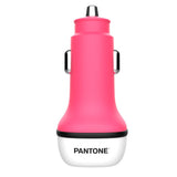 Pantone Biloplader PD 20W med USB-C & USB-A - Pink