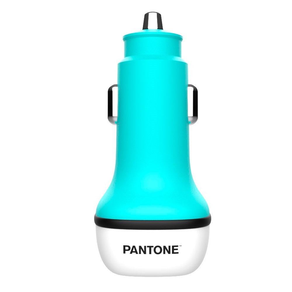 Pantone Biloplader PD 20W med USB-C & USB-A - Turkis