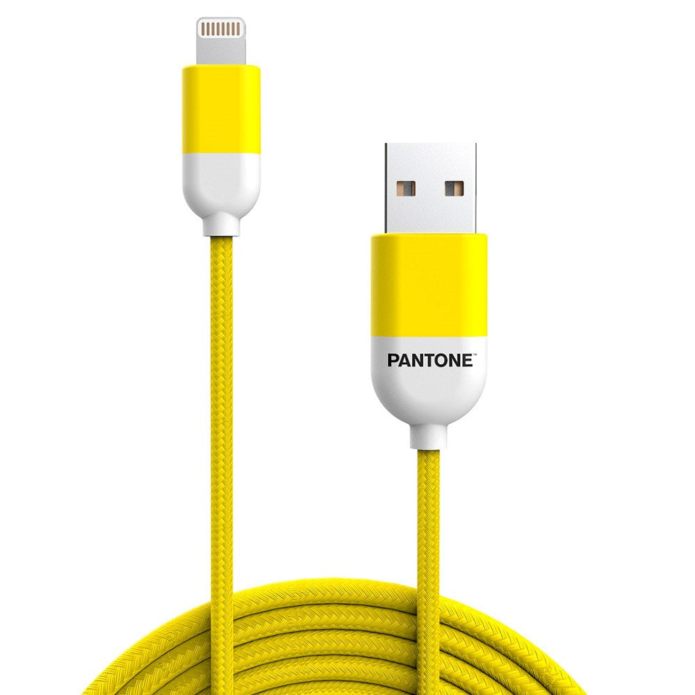 Pantone MFI USB-A til Lightning Kabel 12W - 1.5m - Gul