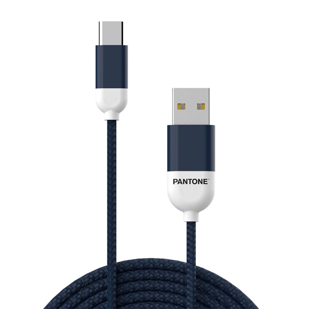 Pantone USB-A til USB-C Kabel 12W - 1.5m - Navy