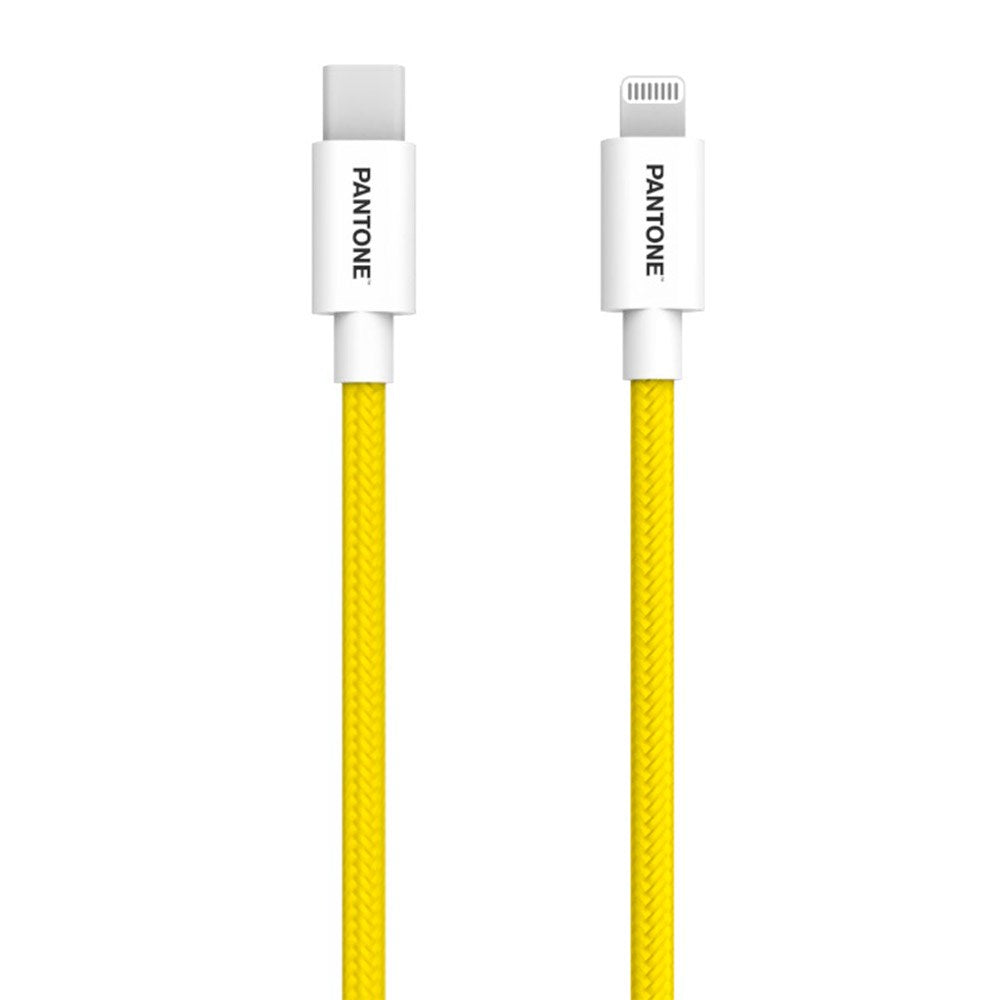 Pantone MFI USB-C til Lightning Kabel 15W - 1.5m - Gul