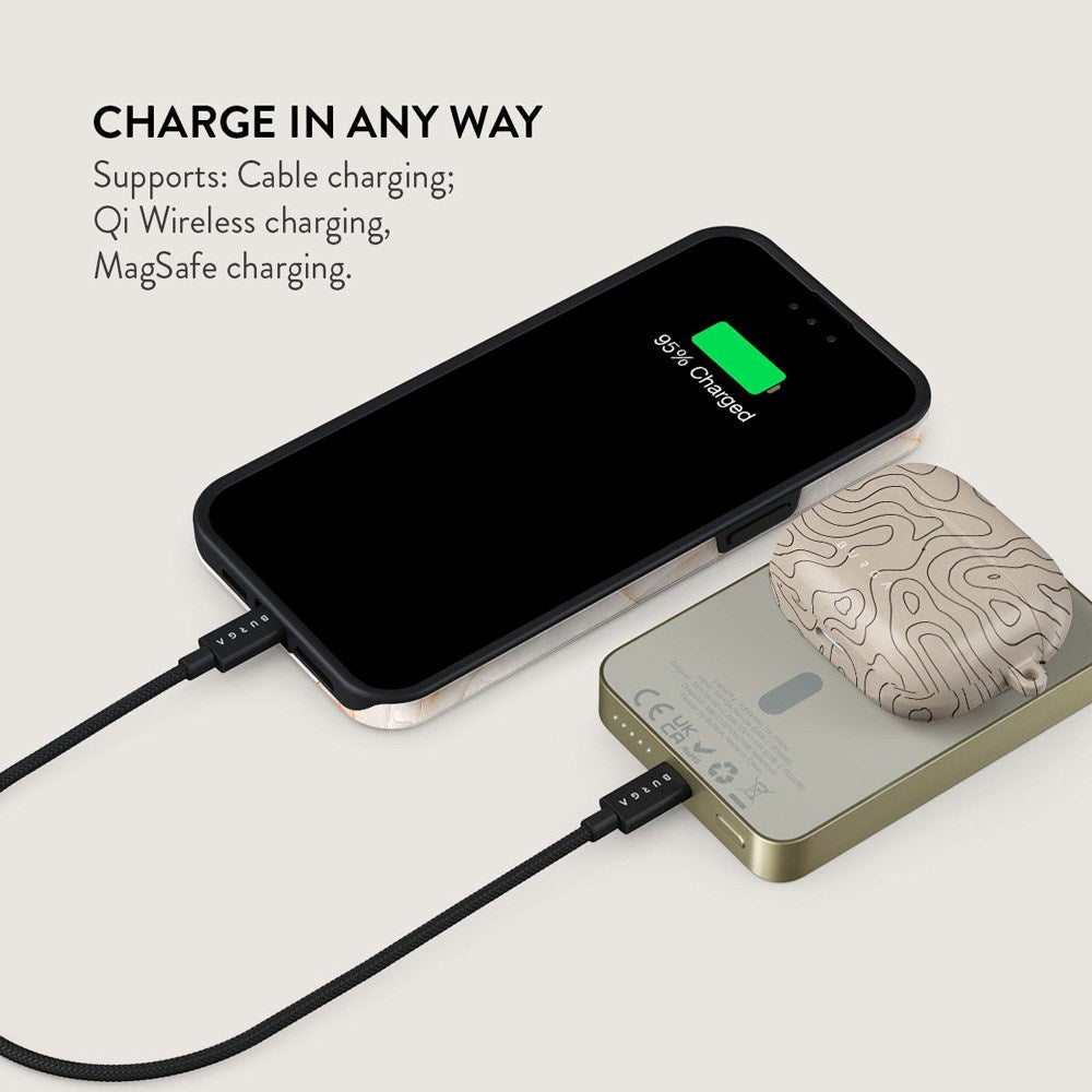 Burga 20W MagSafe PowerBank m. Trådløs Opladning & USB-C Stik - Wild Terrain