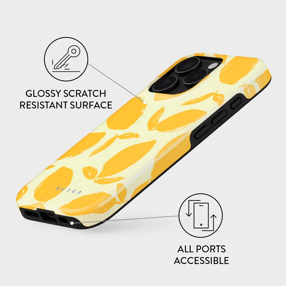 Burga iPhone 16 Pro Max Tough Fashion Cover - Lemon Tart