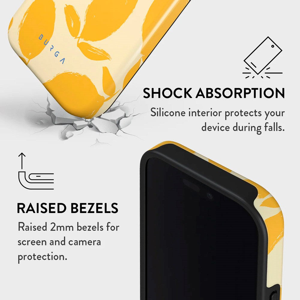 Burga iPhone 16 Pro Max Tough Fashion Cover - Lemon Tart