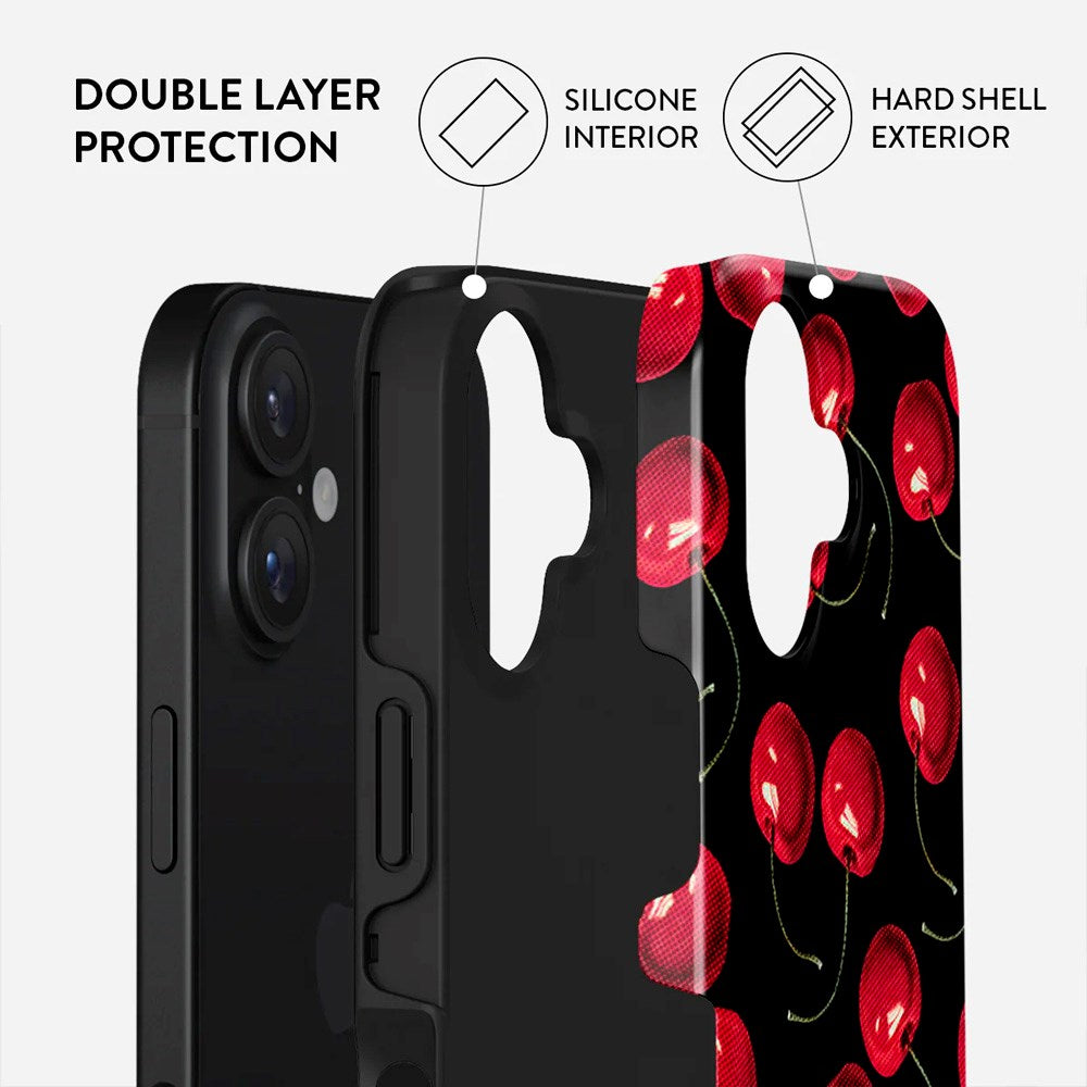 Burga iPhone 16 Tough Fashion Cover - Cherrybomb