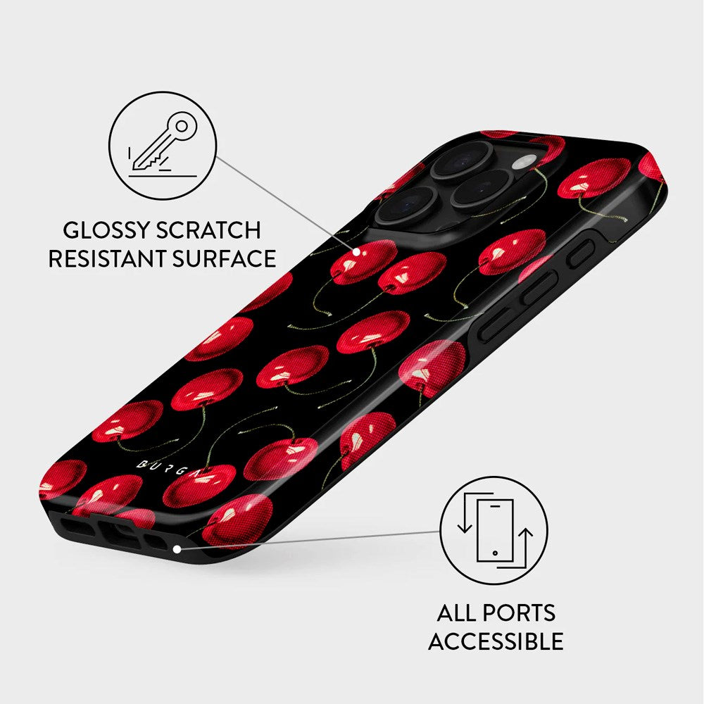 Burga iPhone 16 Pro Max Tough Fashion Cover - Cherrybomb