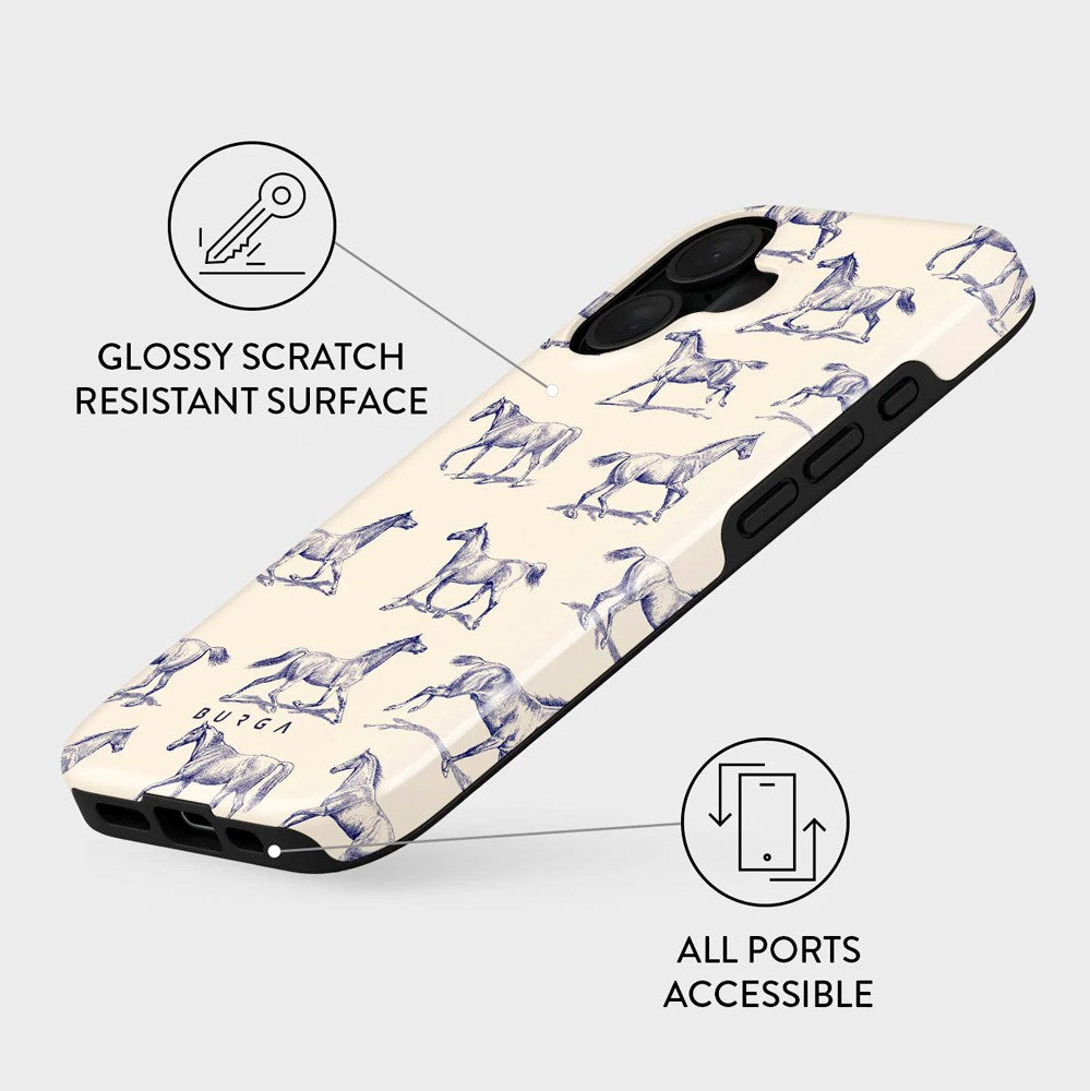 Burga iPhone 16 Tough Fashion Cover - Derby Race