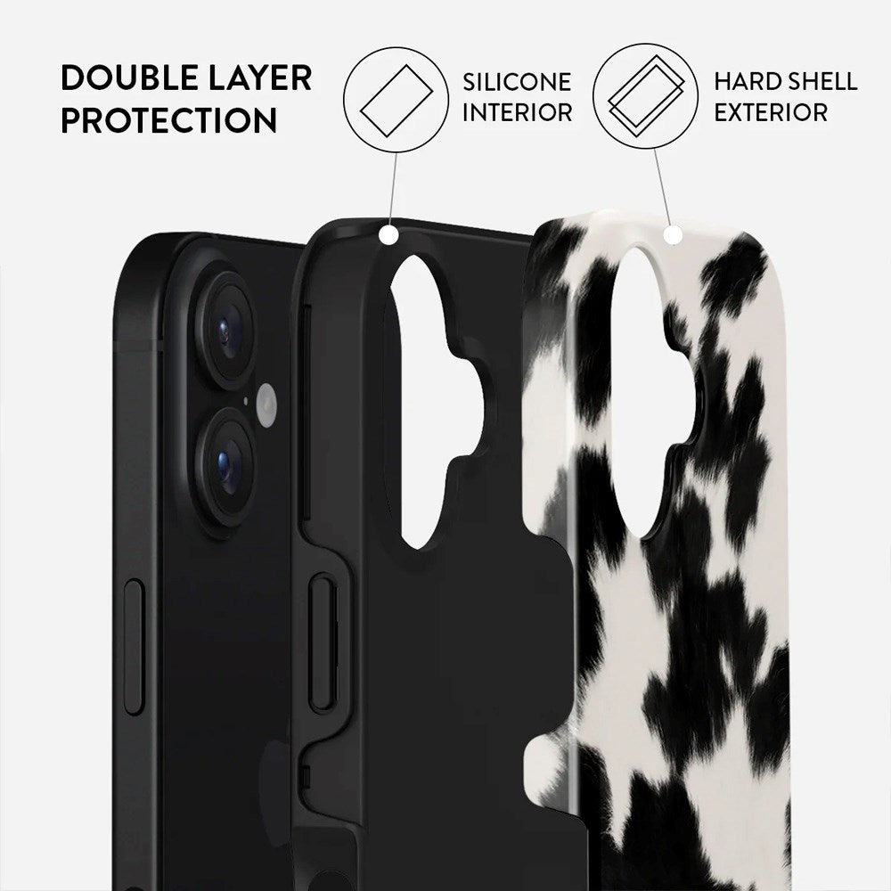 Burga iPhone 16 Tough Fashion Cover - MagSafe Kompatibel - Achromatic